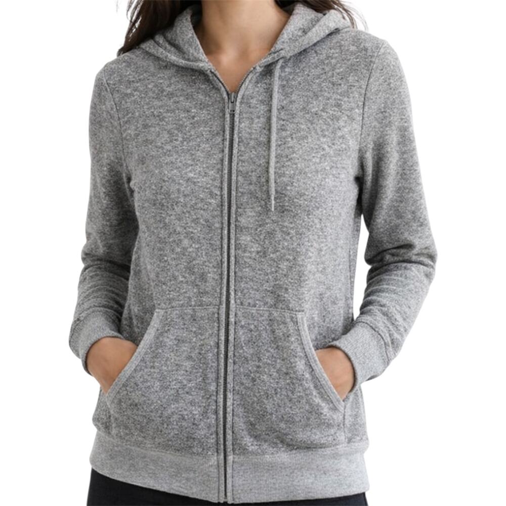 Vintage Juicy Couture Full Zip Terrycloth Hoodie Jacket Y2K Cotton Gray Medium